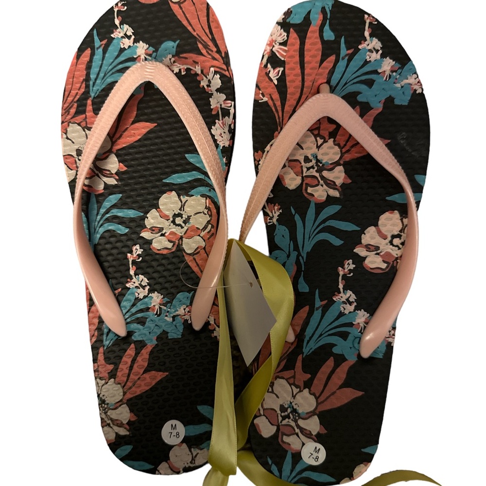 Pacific Dreams Tropical Flip Flops